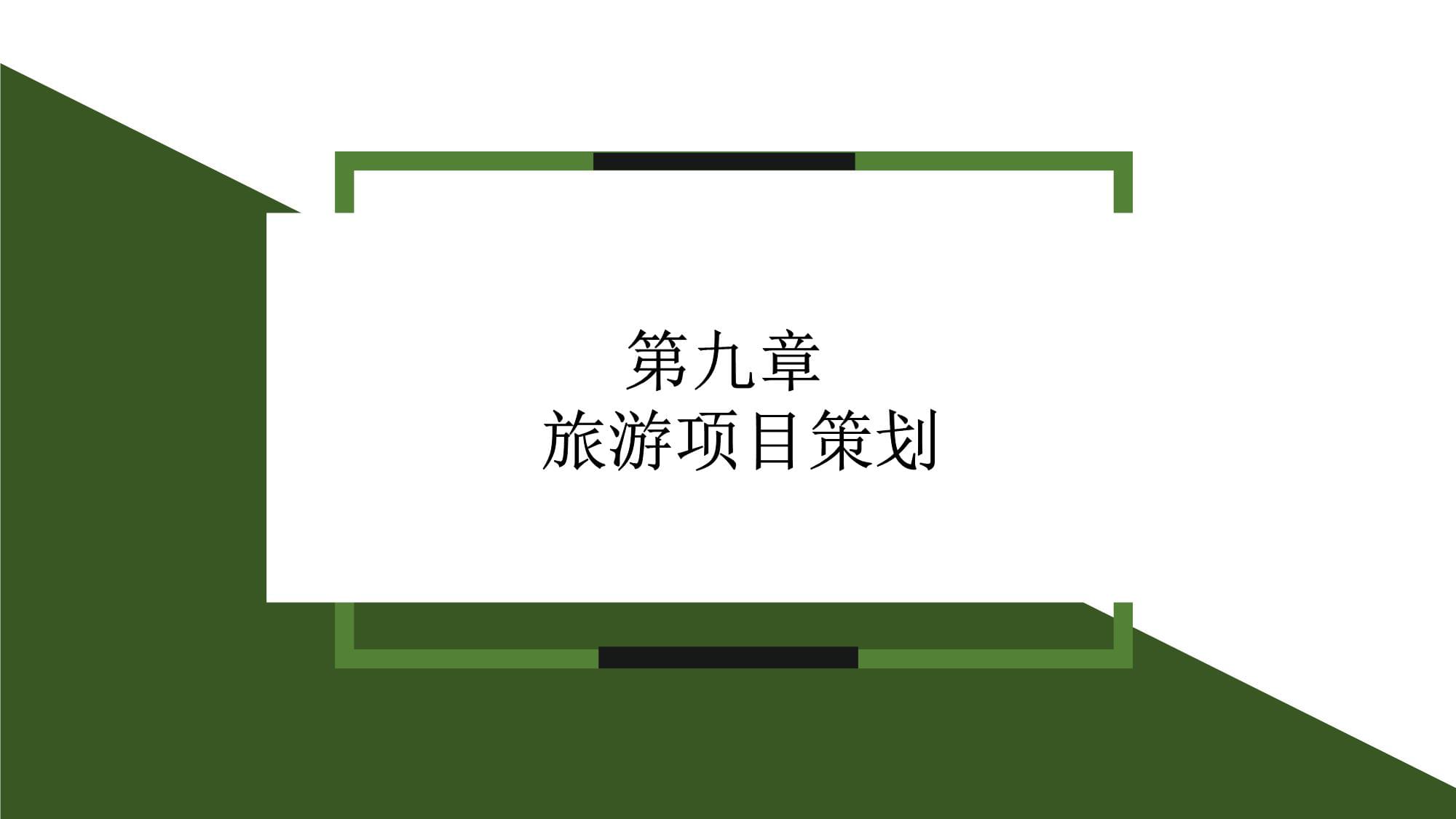 旅游项目策划及支持保障体系规划